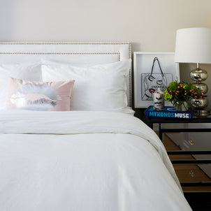 Lorimer Washed Percale Bedding Bundle White|Twin