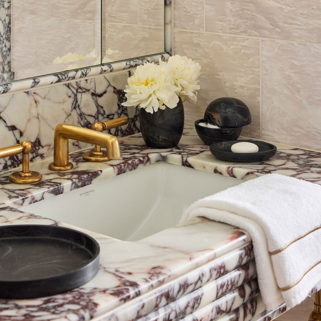 Luna Bath Accessories Black/Mocha