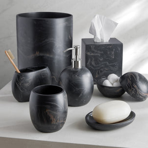 Luna Bath Accessories Black/Mocha