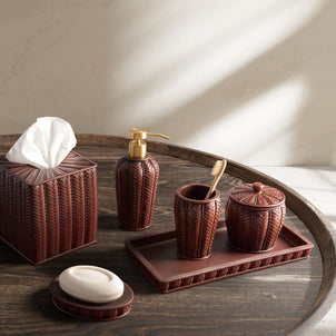 Mambo Bath Accessories Mahogany