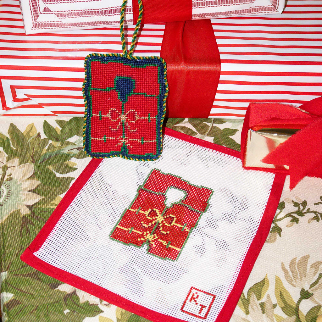 Red Thread Needlepoint Kit - Surviving The Season Ornament Default