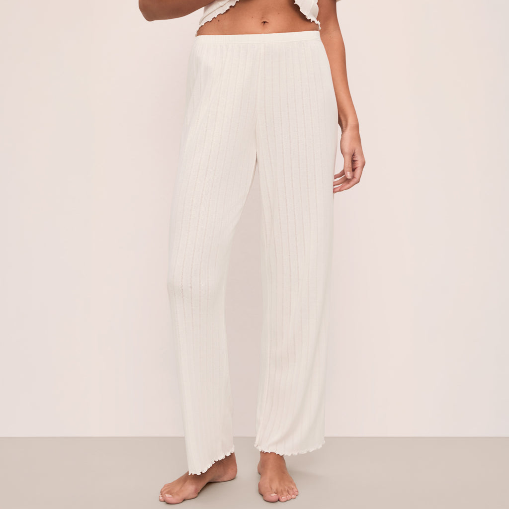 Eberjey Pointelle Pant Ivory