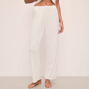 Eberjey Pointelle Pant Ivory
