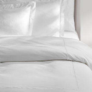 Ricamo Embroidered Sateen Duvet White