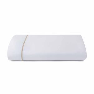 Ricamo Embroidered Sateen Flat Sheet Taupe