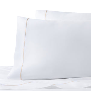 Ricamo Embroidered Sateen Pillowcase Set of 2 Taupe|Customizer
