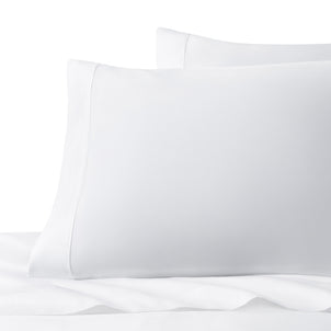 Ricamo Embroidered Sateen Pillowcase Set of 2 White|Customizer