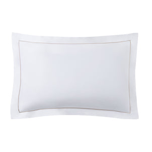 Ricamo Embroidered Sateen Sham Set of 2 Taupe|2 Queen Shams|Customizer