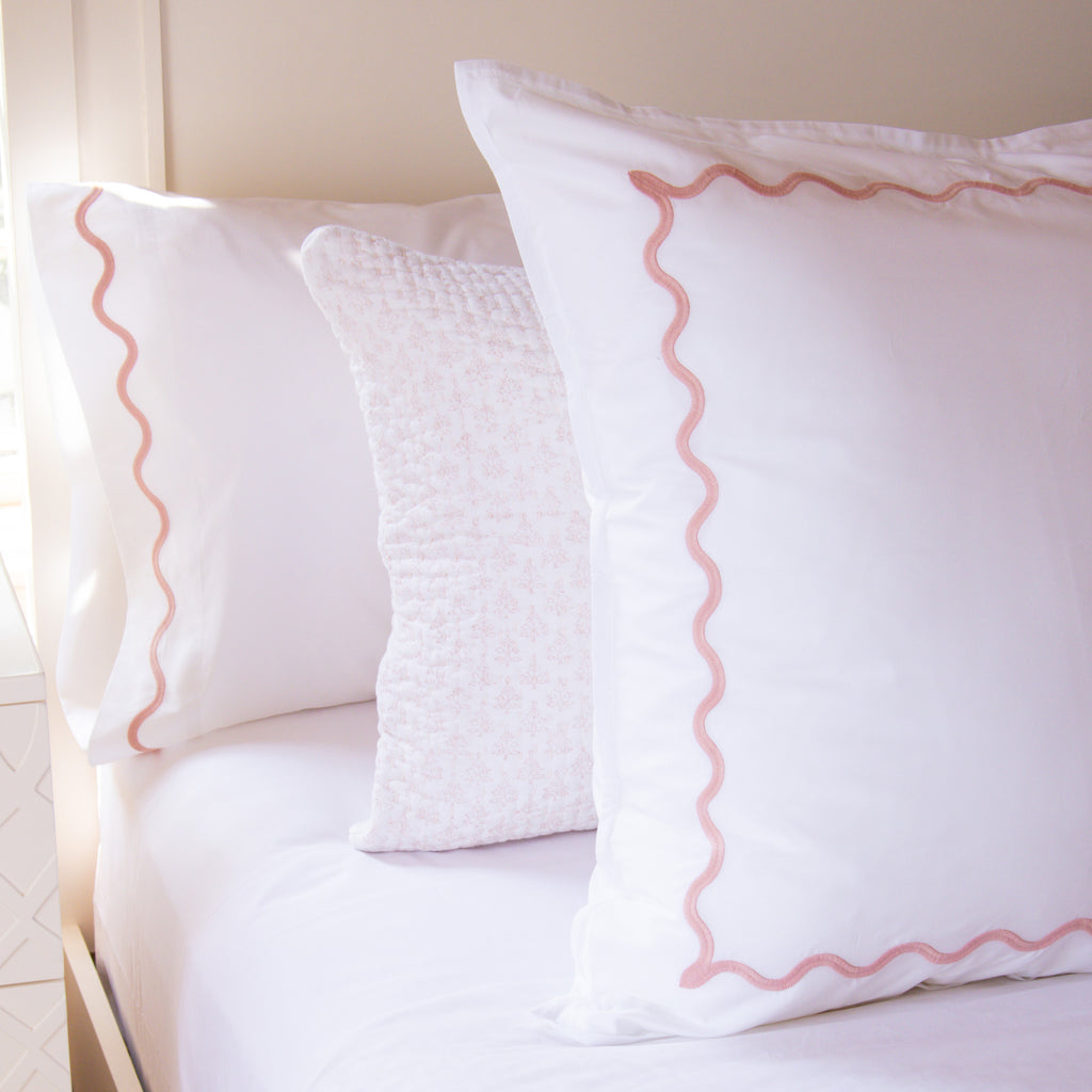 Ripple Sham Set of 2 Blush