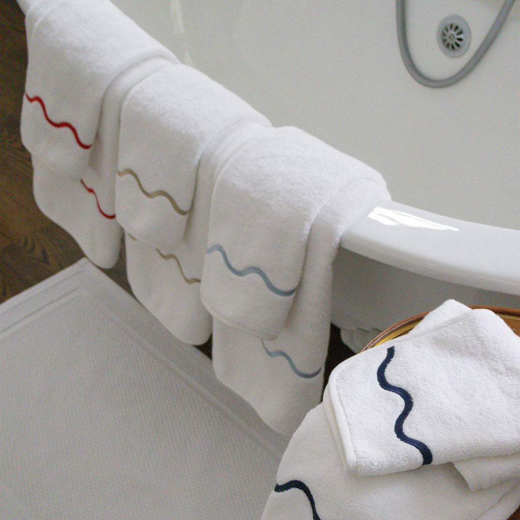 Ripple Embroidered Towels default