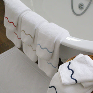 Ripple Embroidered Towels default
