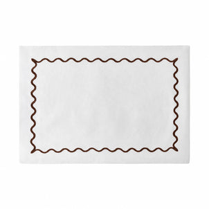 Ripple / Fluted Marble Reversible Placemats, Set of 4 Neutral/Brown