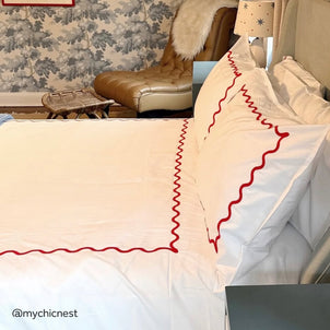 Ripple Sham Set of 2 Poppy