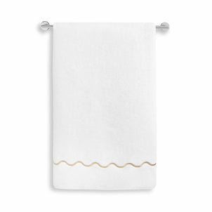 Ripple Embroidered Towels Taupe|customizer