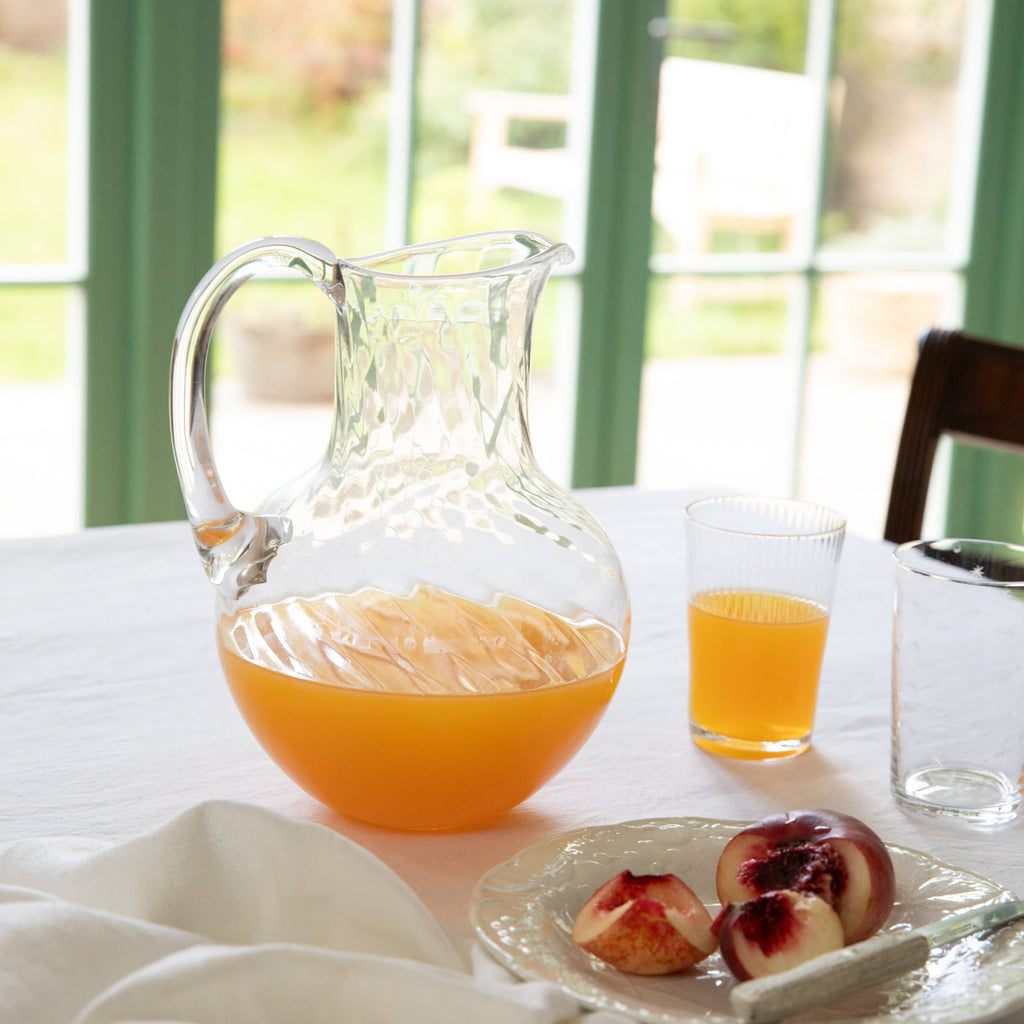 The Vintage List Large Crystal Water Jug - Ripple Design Default