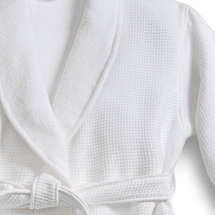 Sakura Waffle-Terry Robe White|Customizer
