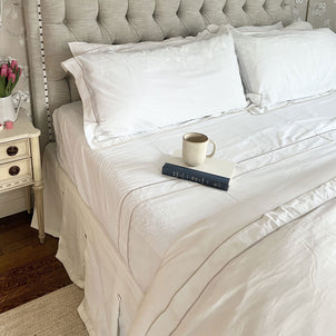 Salerno Embroidered Percale Duvet default