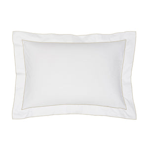 Salerno Embroidered Percale Shams Champagne|2 King Shams|Customizer