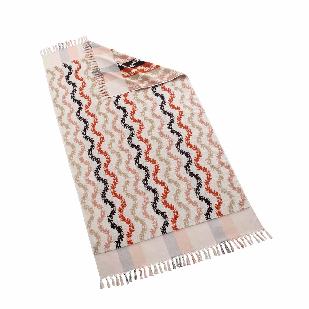 Sanibel Reversible Beach Towels Rust/Brown