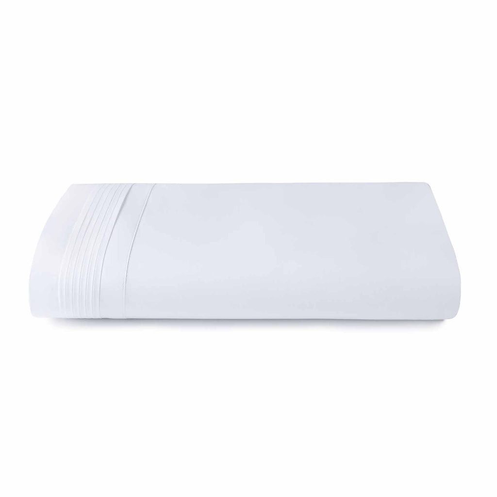 Savona Percale Flat Sheet White