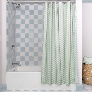 Pepper Home Serena Shower Curtain Sea Salt