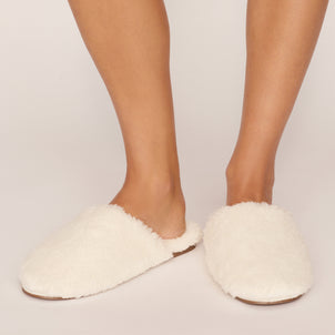 Eberjey Sherpa Slippers Ivory