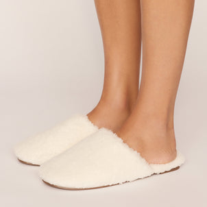 Eberjey Sherpa Slippers Ivory
