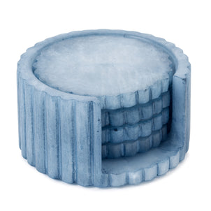 Shopbop Wavy Coasters, Set of 4 Azure