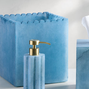 Shopbop Wavy Bath Accessories Azure|Waste Basket