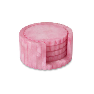 Shopbop Wavy Coasters, Set of 4 Pink