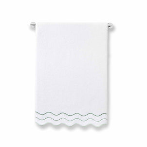 Shopbop Wavy Towels White / Green (Shopbop)|customizer
