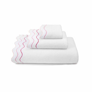 Shopbop Wavy Towels White / Pink (Shopbop)