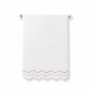 Shopbop Wavy Towels White / Pink (Shopbop)|customizer