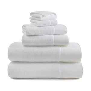 Sonoma Cotton-Linen Towels White/White