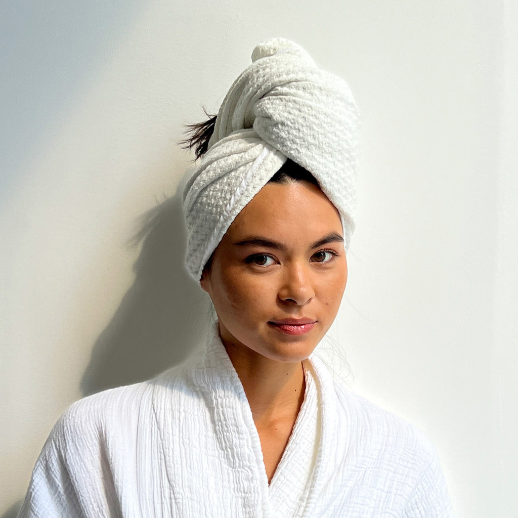Spa Hair Towel Wrap white