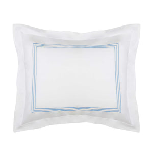 Strada Embroidered Percale Shams Blue (Strada)|2 King Shams|Customizer