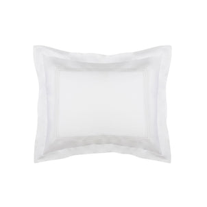 Strada Embroidered Percale Shams White|1 Boudoir Sham|Customizer