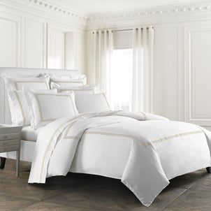 Strada Embroidered Percale Flat Sheet Mink (Strada)