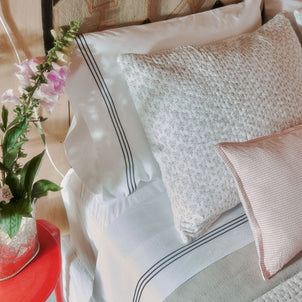 Strada Embroidered Percale Sheet Set Default