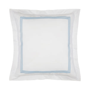 Strada Embroidered Percale Shams Blue (Strada)|2 Euro Shams|Customizer