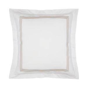 Strada Embroidered Percale Shams Mink (Strada)|2 Euro Shams|Customizer