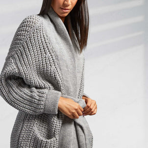 The Alpaca Robe Light Grey