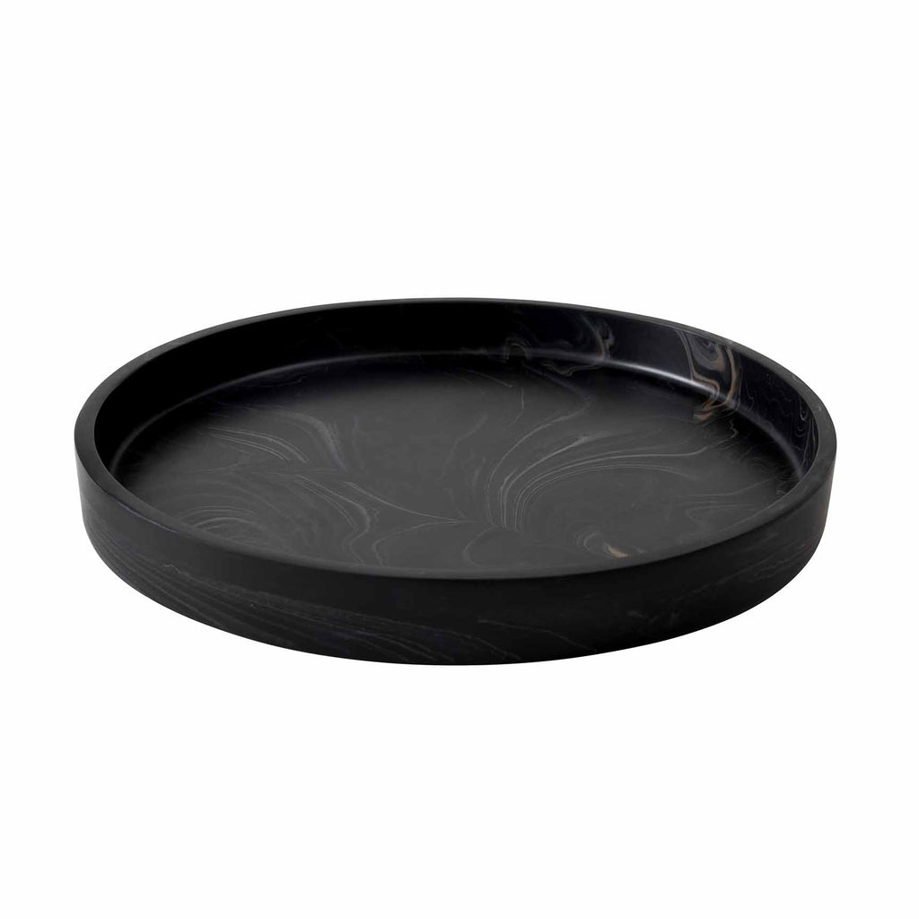 Luna Bath Accessories Black/Mocha|Tray