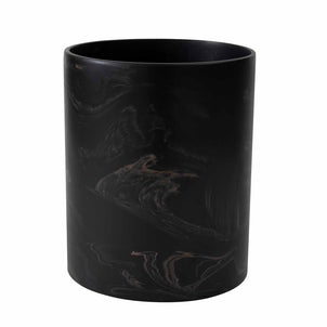 Luna Bath Accessories Black/Mocha|Waste Basket