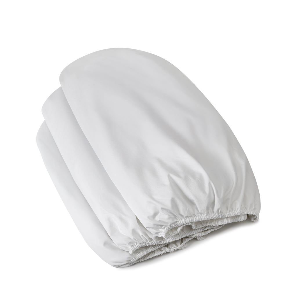 Vicenza Sateen Italian Fitted Sheet white