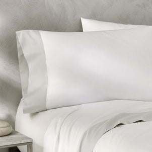 Vicenza Sateen Italian Pillowcase Set of 2 Oyster Grey|Customizer