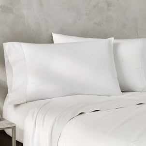 Vicenza Sateen Italian Flat Sheet White