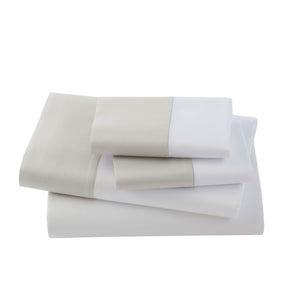 Vicenza Sateen Italian Sheet Set Oyster Grey|King