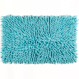 Cotton Chenille Bath Rugs Aqua