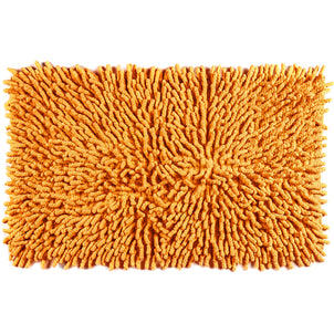Cotton Chenille Bath Rugs Orange